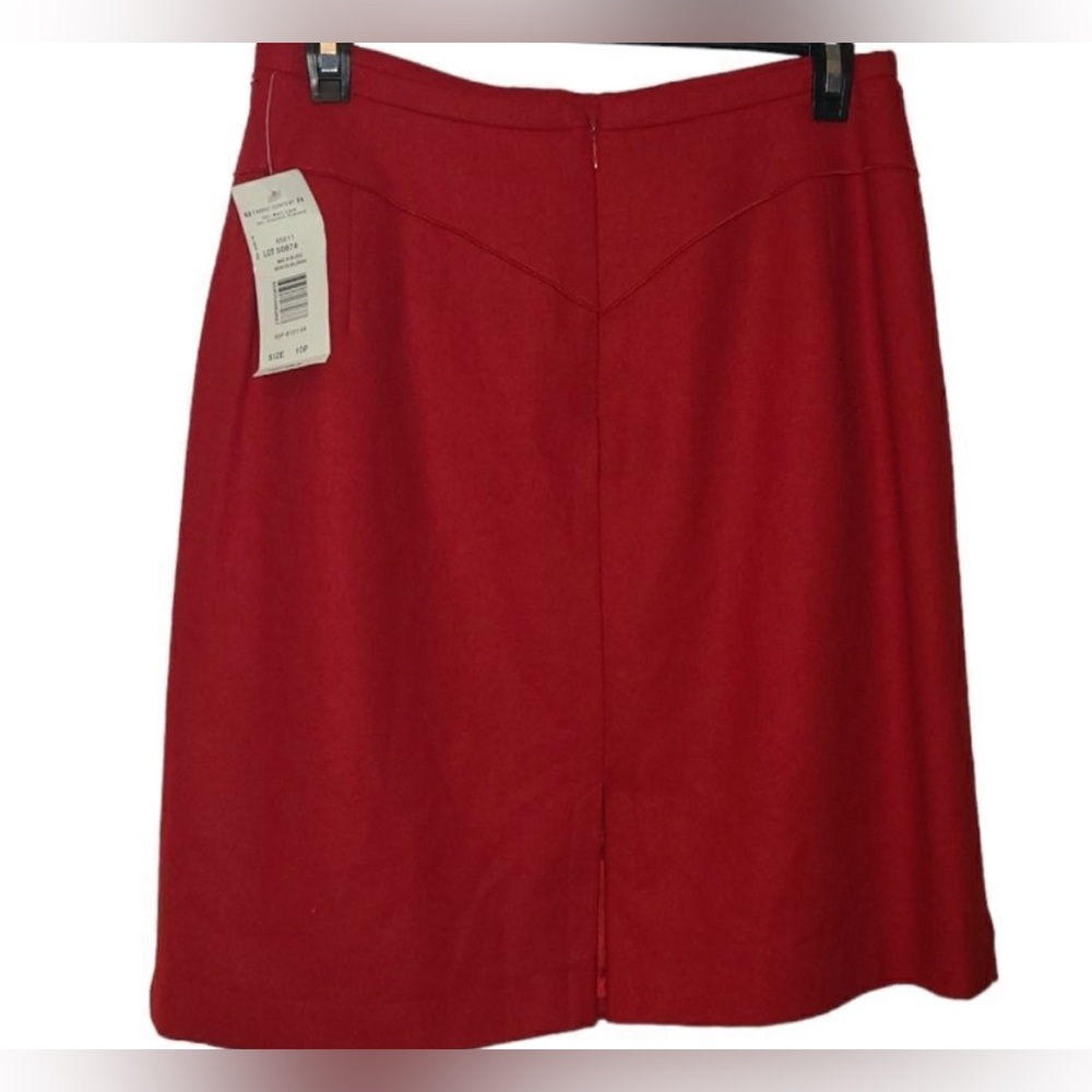 NWT Red Wool Blend Skirt